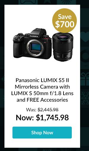 Panasonic LUMIX S5 II Mirrorless Camera with LUMIX S 50mm f/1.8 Lens