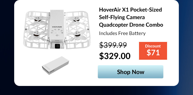 HoverAir X1 Pocket-Sized Self-Flying Camera Quadcopter Drone Combo