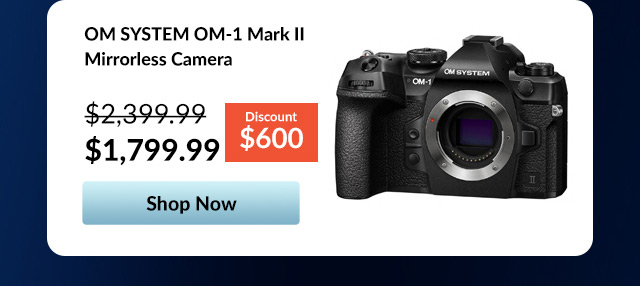 OM SYSTEM OM-1 Mark II Mirrorless Camera