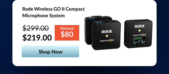 Rode Wireless GO II Compact Microphone System