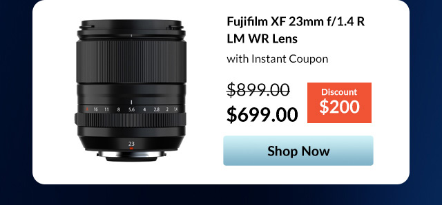 Fujifilm XF 23mm f/1.4 R LM WR Lens