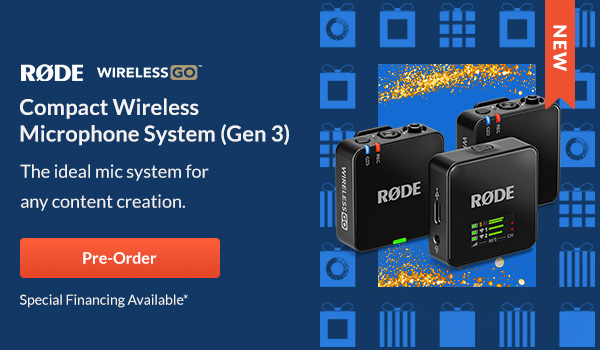 Rode Compact Wireless Microphone System ( Gen 3 ) | Pre-Order