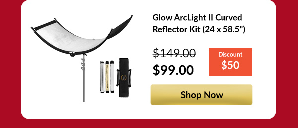 Glow ArcLight II Curved Reflector Kit (24 x 58.5inches)