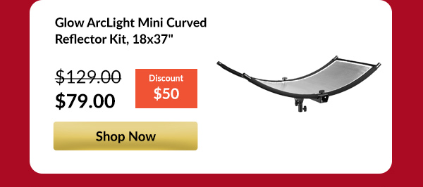 Glow ArcLight Mini Curved Reflector Kit, 18x37