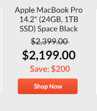 Apple MacBook Pro 14.2inches (24GB, 1TB SSD) Space Black 