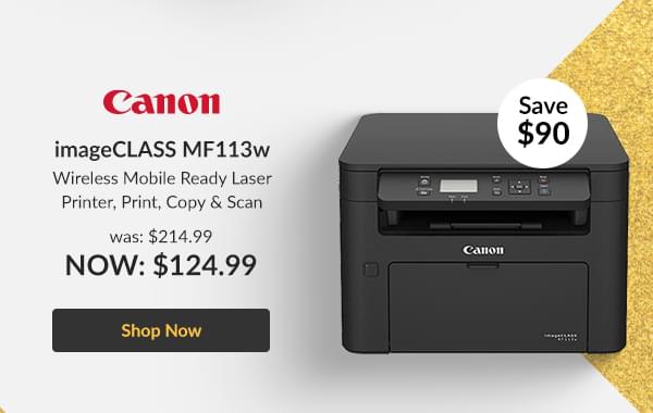 imageCLASS MF113w Wireless Mobile Ready Laser Printer, Print, Copy & Scan