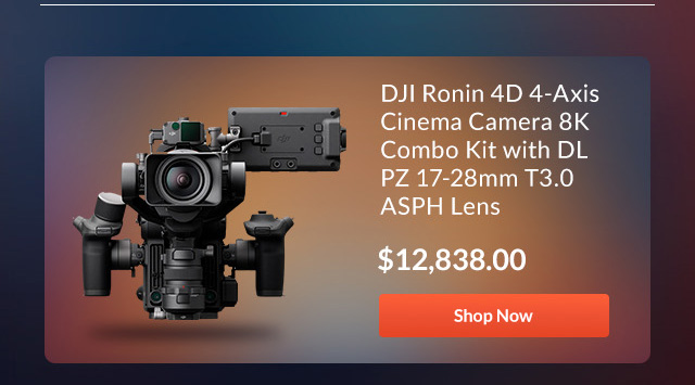 DJI Ronin 4D 4-Axis Cinema Camera 8K Combo Kit with DL PZ 17-28mm T3.0 ASPH Lens