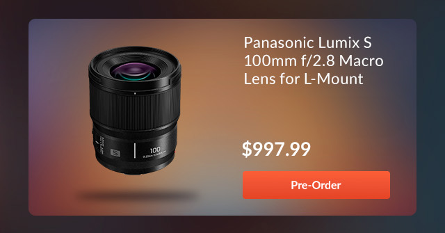 Panasonic Lumix S 100mm f/2.8 Macro Lens for L-Mount