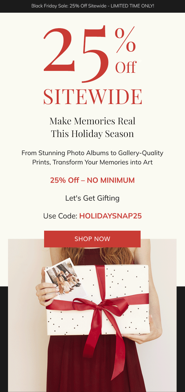 25% Off Sitewide