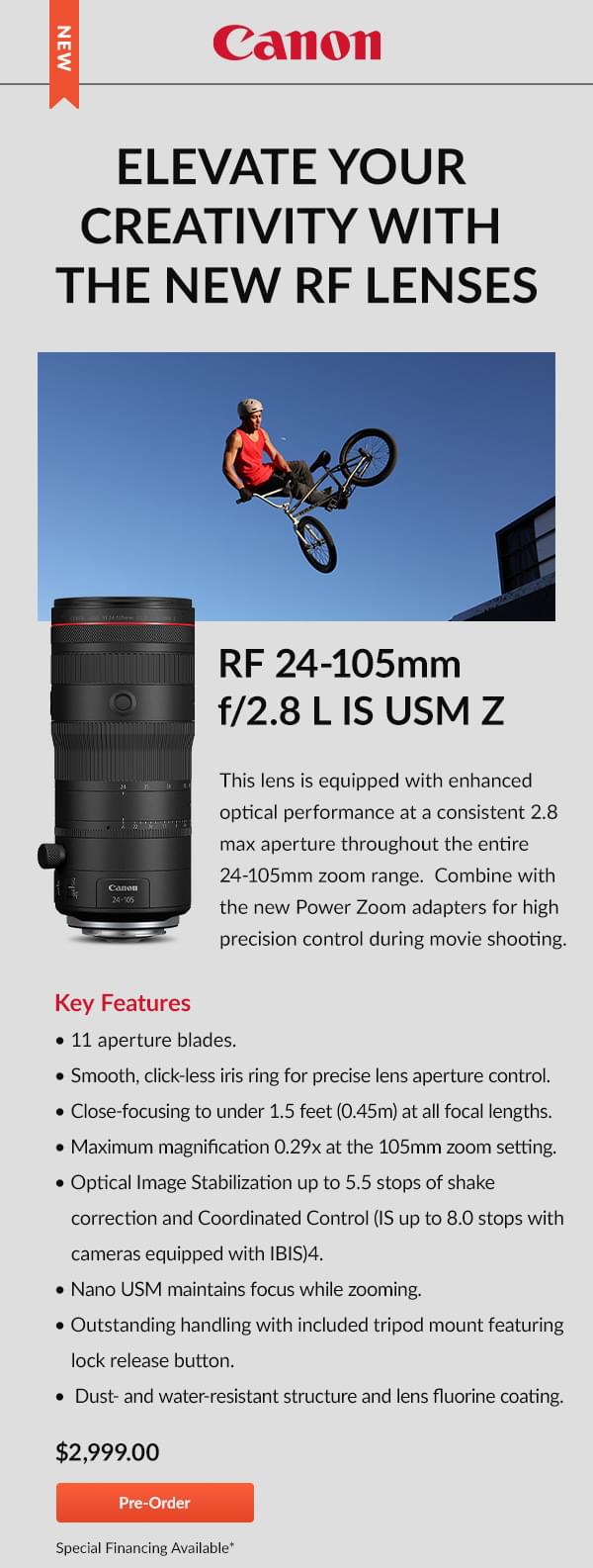 RF 24-105mm f/2.8 L IS USM Z