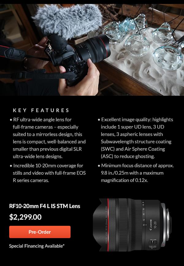 RF10-20mm F4 L IS STM Lens