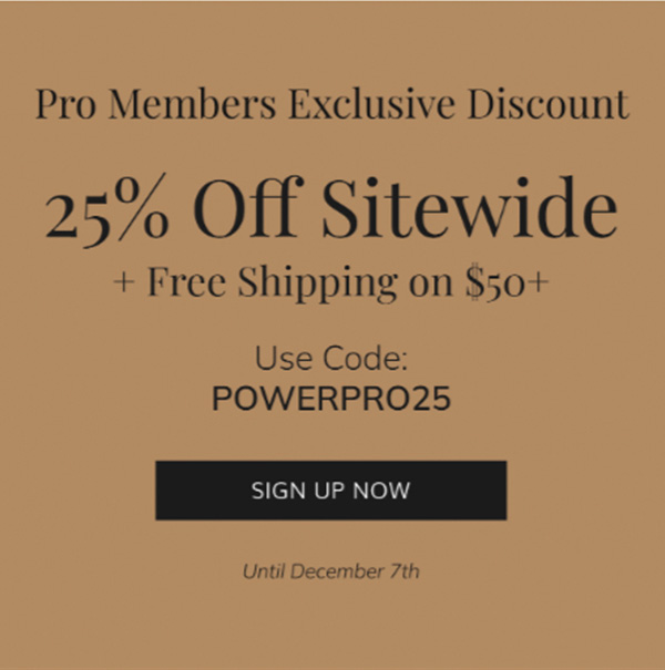 Pro members exclusive discount