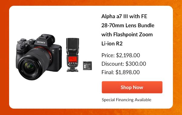 Alpha a7 III with FE 28-70mm Lens Bundle