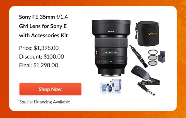 Sony FE 35mm f/1.4 GM Lens for Sony E