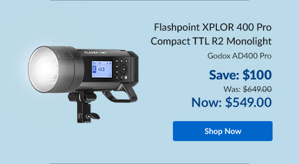 Flashpoint XPLOR 400 Pro Compact TTL R2 Monolight, Godox AD400 Pro