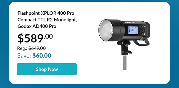 Flashpoint XPLOR 400 Pro Compact TTL R2 Monolight, Godox AD400 Pro