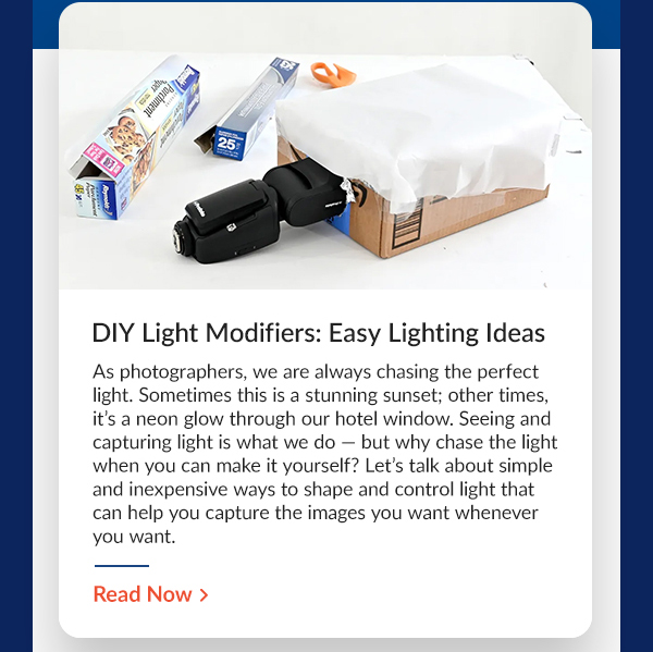 DIY Light Modifiers