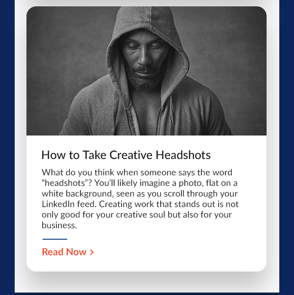 How to Take Creative Headshots