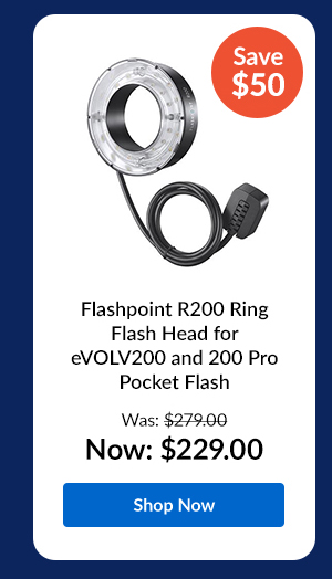 Flashpoint R200 Ring Flash Head for eVOLV200 and 200 Pro Pocket Flash