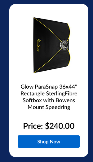 Glow ParaSnap 36x44 Rectangle SterlingFibre Softbox with Bowens Mount Speedring