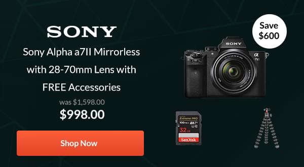 Sony Alpha a7II Mirrorless with 28-70mm OSS Lens, Memory Card & Joby GorillaPod