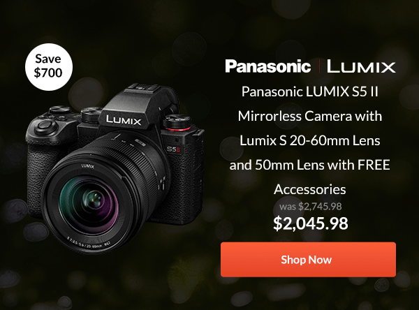 Panasonic LUMIX S5 II Mirrorless Camera with Lumix S 20-60mm
