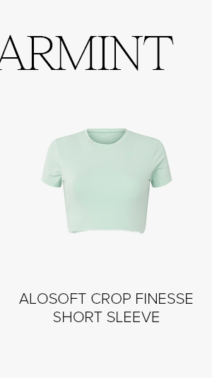 ALOSOFT CROP FINESSE SHORT SLEEVE
