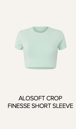 ALOSOFT CROP FINESSE SHORT SLEEVE