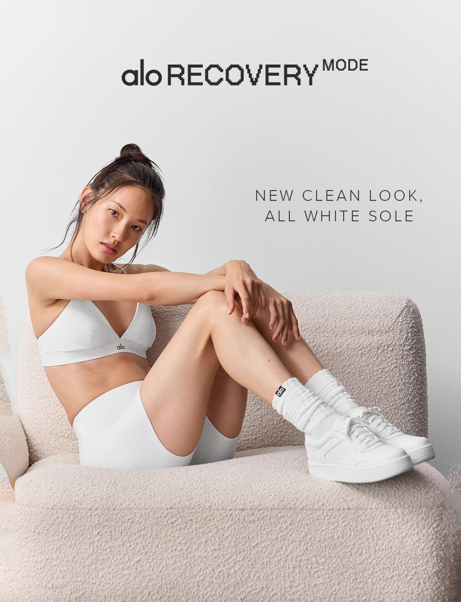 ALO RECOVERY MODE NEW CLEAN LOOK, ALL WHITE SOLE