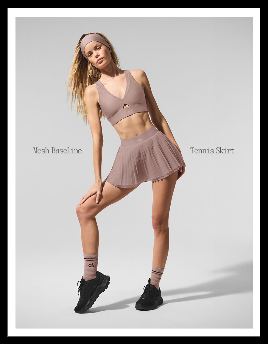 MESH BASELINE TENNIS SKIRT