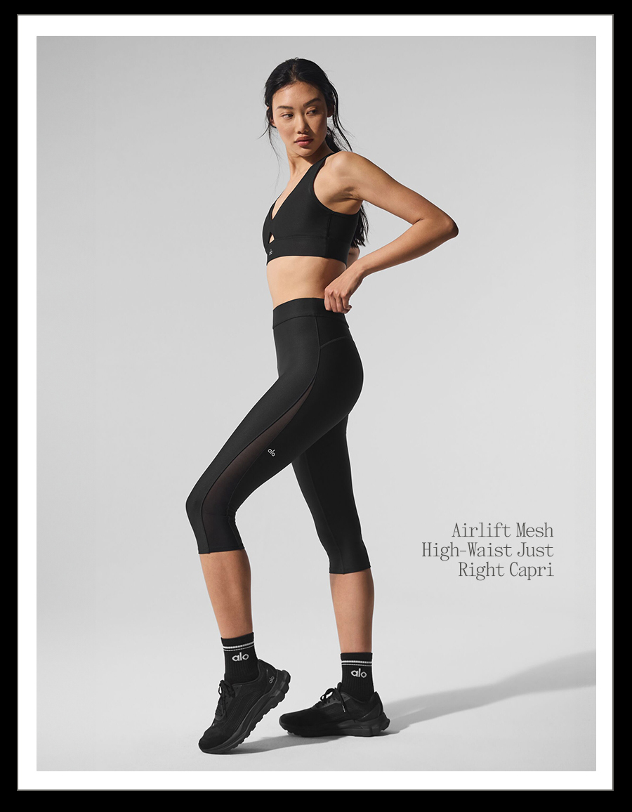 AIRLIFT MESH HIGH-WAIST JUST RIGHT CAPRI