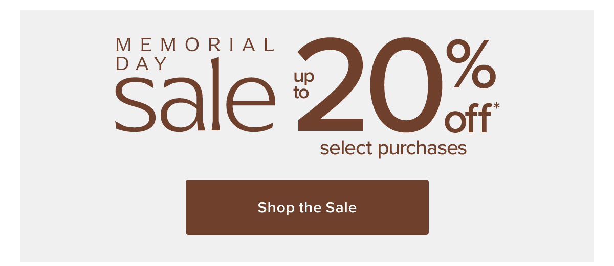 Memorial Day Sale