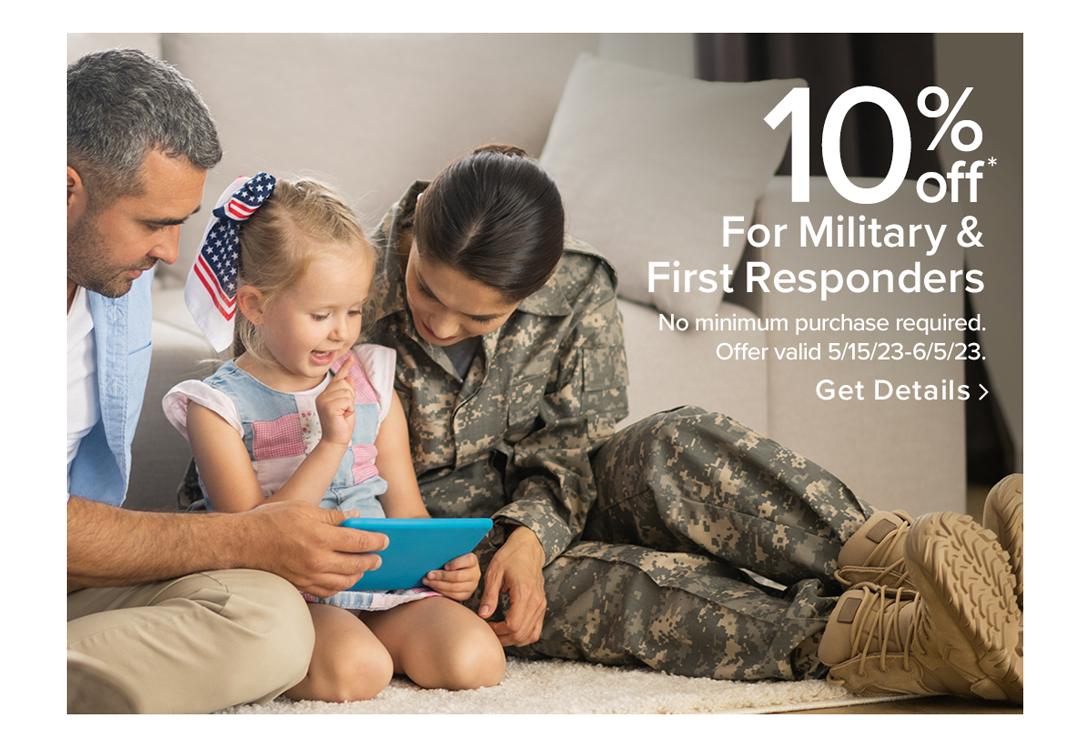 10% off for military 