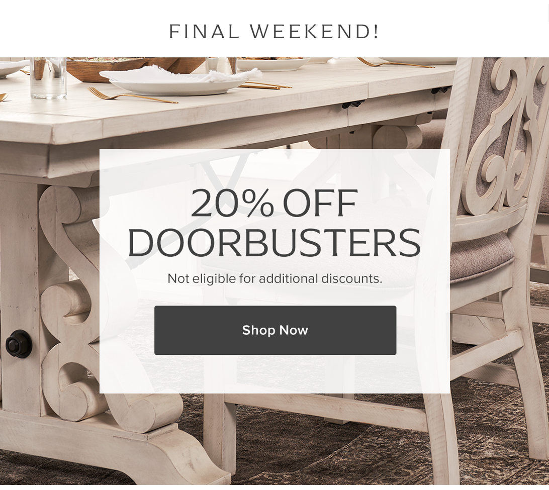 20% off doorbusters