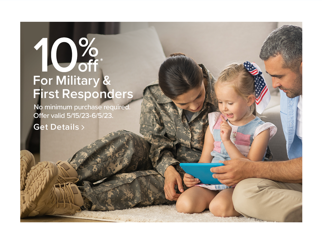 10% off for military 