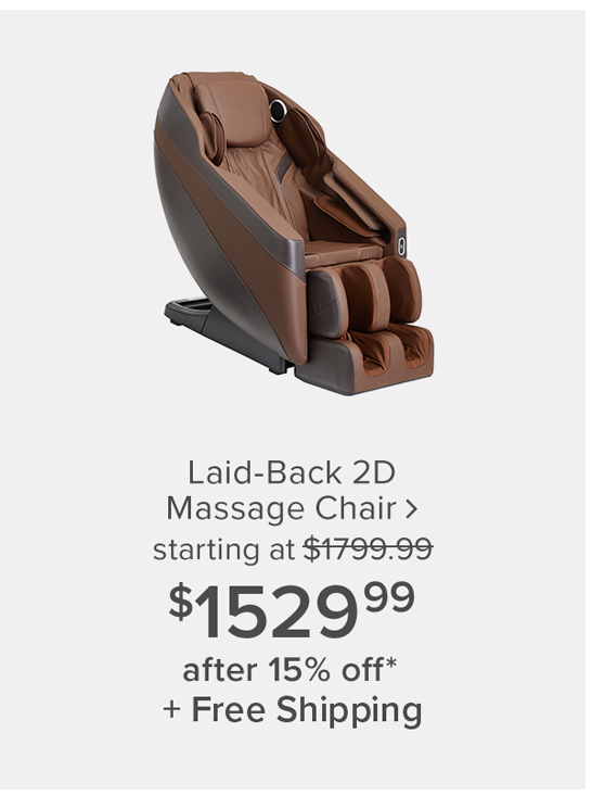 Laid Back Massage Chair