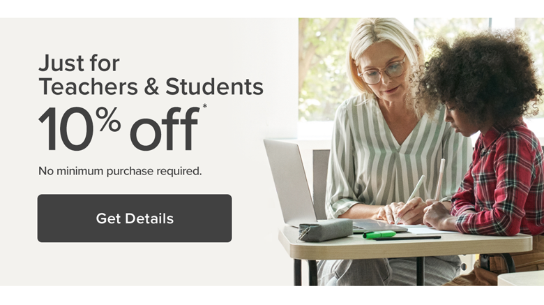 Just for teachers & students | 10% Off