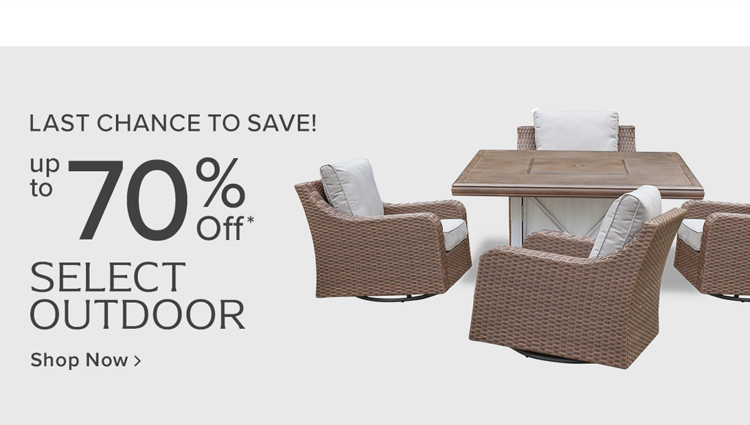 Up to 70% off select outdoor