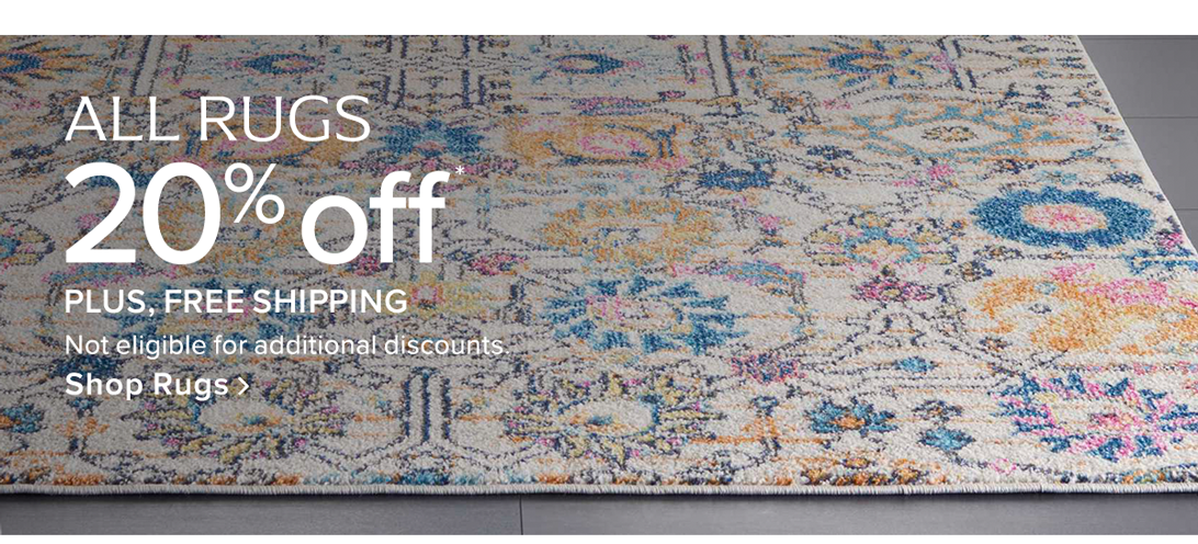 20% off all rugs