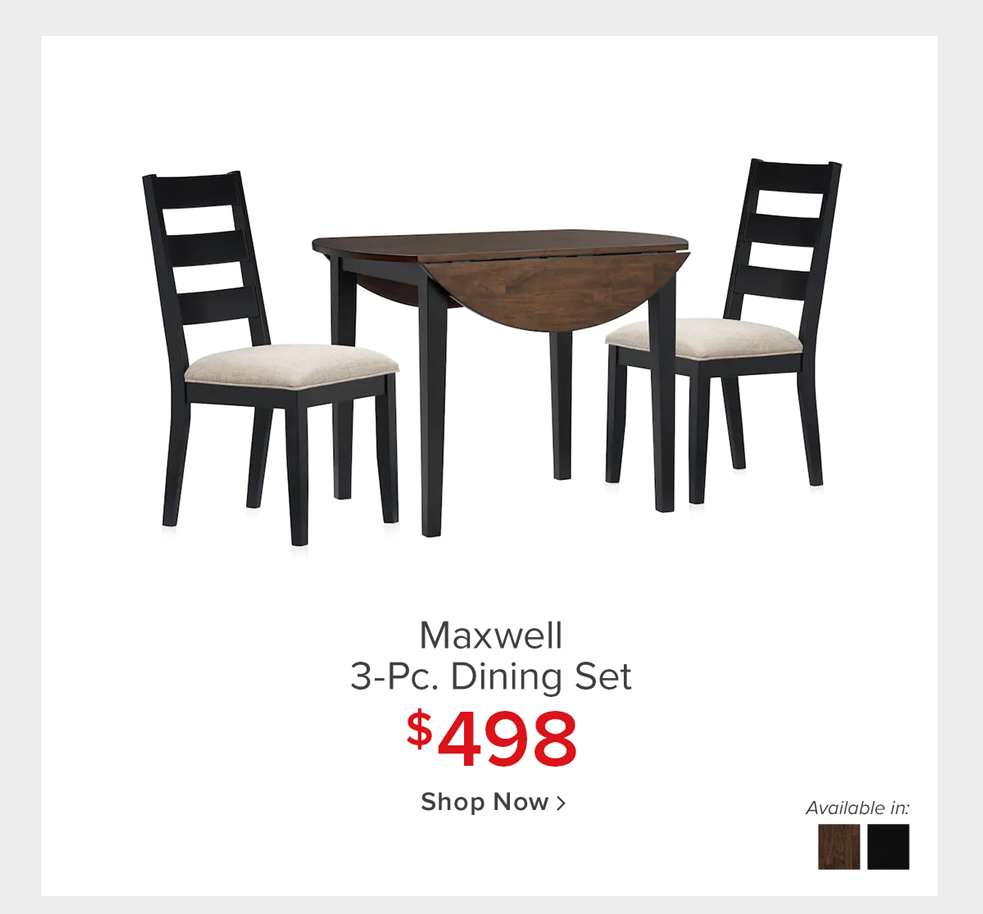 Maxwell 3-Pc. Dining Set