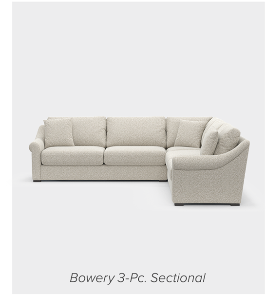 Bowery 3-Pc. Sectional