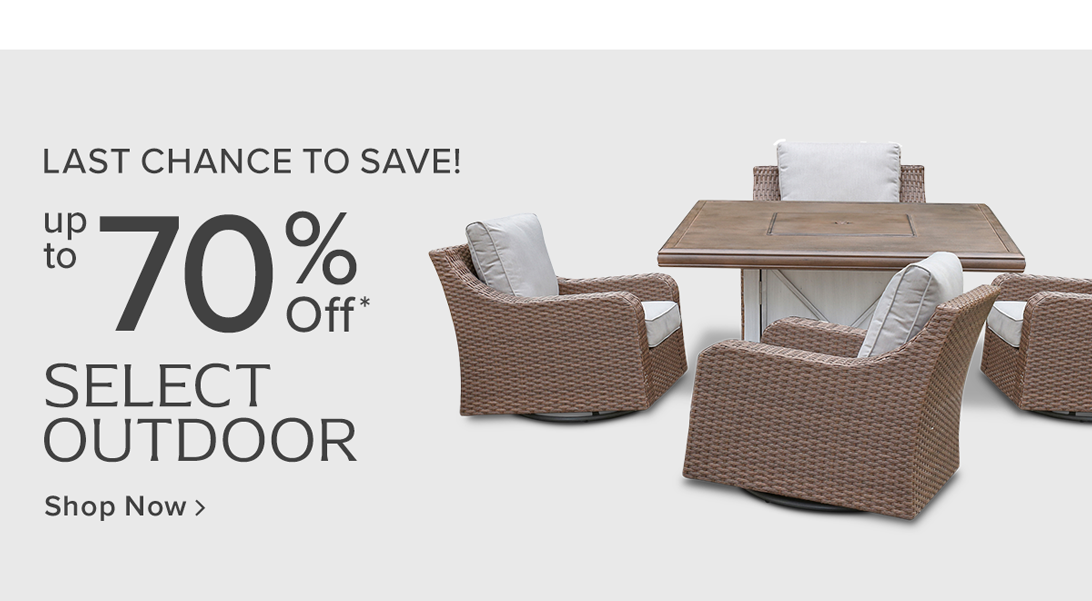 Up to 70% off select outdoor