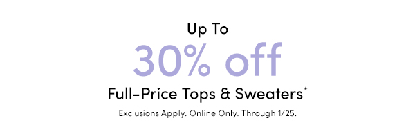 Up to 30% Off