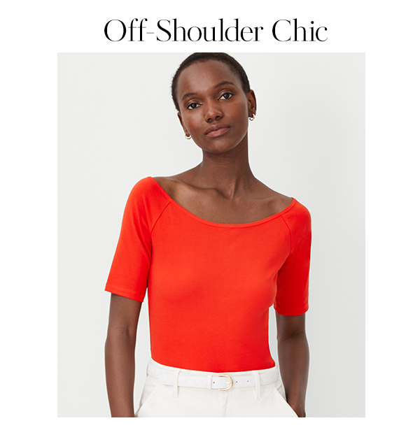 Off-shoulder chic