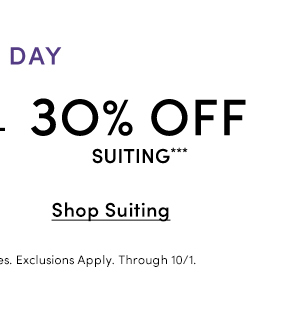 30% OFF SUITING