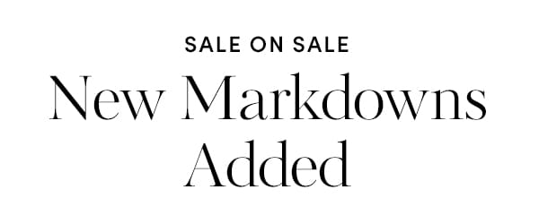 New Markdowns Added