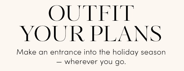 Outfit Your Plans