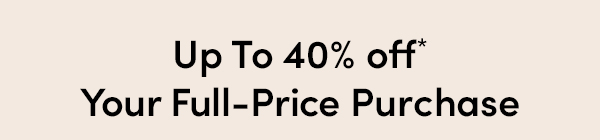 Up to 40% Off