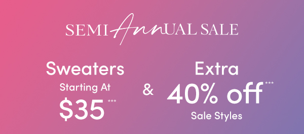 Semi AnnUal Sale