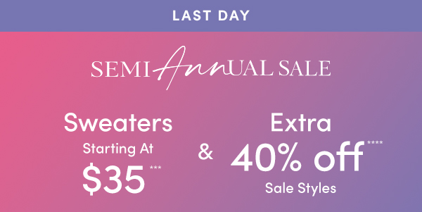 Semi AnnUal Sale